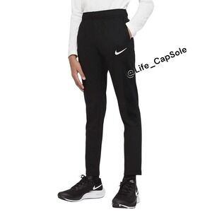 Size M Nike kids Dri-Fit Training Pants Black‎ w/pockets & drawstring CU9305-010